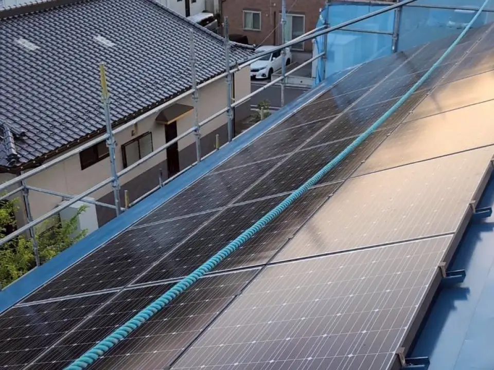 太陽光パネル再設置後の屋根